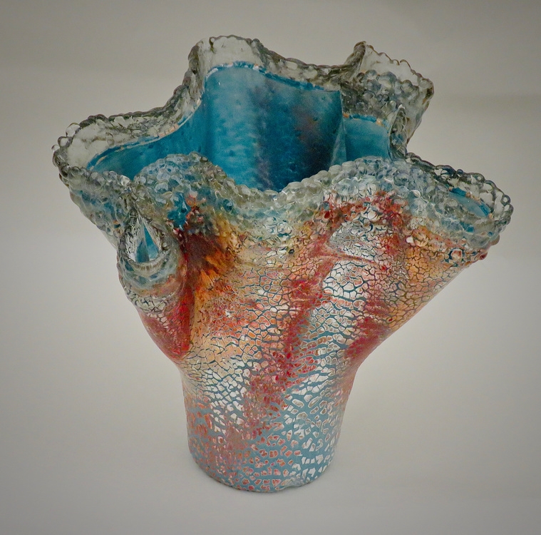 Vase Glass 8&quot; x 10&quot; x 8&quot;