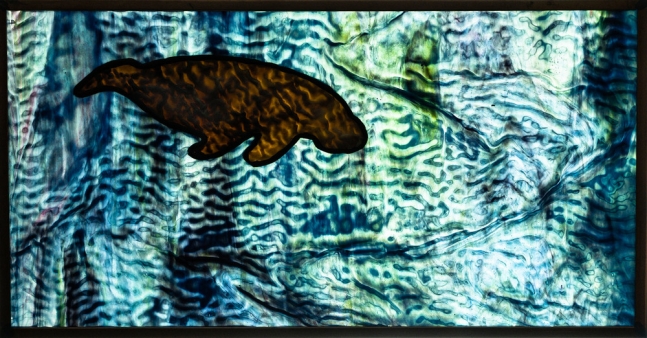 Manatee Stained glass