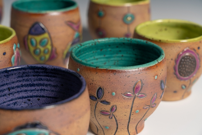 Wine Cups Stoneware clay