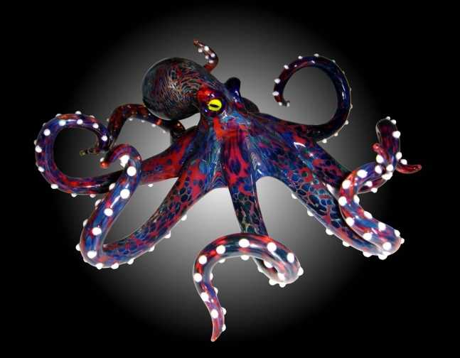 Lg Octopus Glass