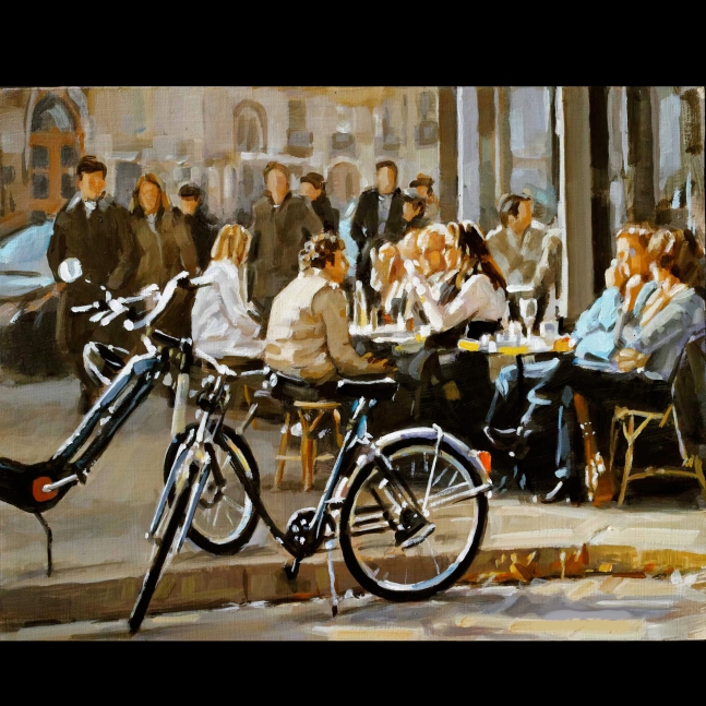 Cafe with bicycles

14&amp;quot; x 11&amp;quot;